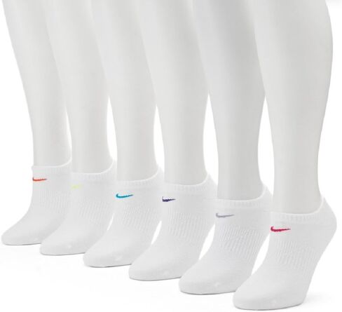 Nike Women's 6-Pack No-Show Performance Socks (White) in Saudi Arabia