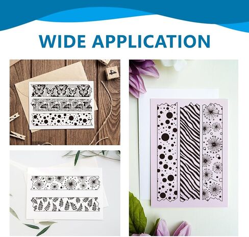 CHGCRAFT Vintage Clear Stamp Tile Background Stamp Silicone Clear Stamp Seals Pattern Background Stamp for DIY Scrapbooking Photo Album Decorative Cards Making 4.33×6.3 Inch in Kuwait