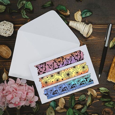 CHGCRAFT Vintage Clear Stamp Tile Background Stamp Silicone Clear Stamp Seals Pattern Background Stamp for DIY Scrapbooking Photo Album Decorative Cards Making 4.33×6.3 Inch in Kuwait