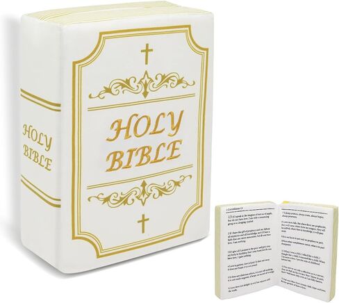 Bible Pillow Book Plush That Opens Christian Holy Bible Stuff Religious Party Favors Gifts for Kids for Christening Easter in Saudi Arabia