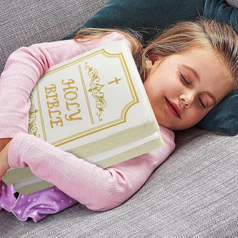 Bible Pillow Book Plush That Opens Christian Holy Bible Stuff Religious Party Favors Gifts for Kids for Christening Easter in Saudi Arabia