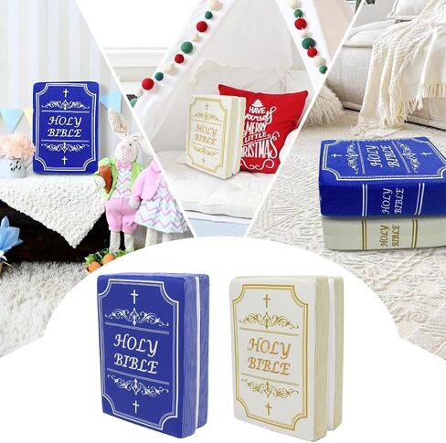 Bible Pillow Book Plush That Opens Christian Holy Bible Stuff Religious Party Favors Gifts for Kids for Christening Easter in Saudi Arabia