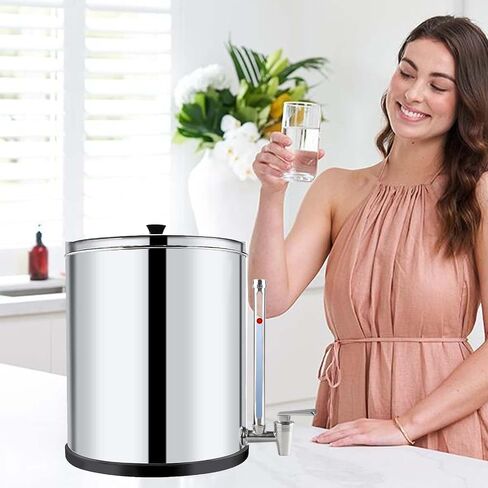 Sight Glass Spigot 7 Inch Stainless Steel Spigot with Clear View Water Level Compatible with Berkey and Waterdrop Gravity-Fed Water Filtration System by GWENBHMTOOL (7 inch) in Saudi Arabia