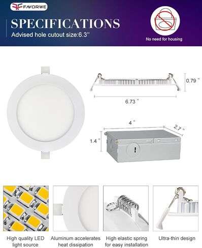 4 Inch Smart Recessed Light, APP Control Dimmable Recessed RGB led Lights, Ultra-Thin 9W 900LM Smart Can Lighting, Color Changing Recessed Light Compatible with Alexa/Google Assistant, 4pack in Saudi Arabia