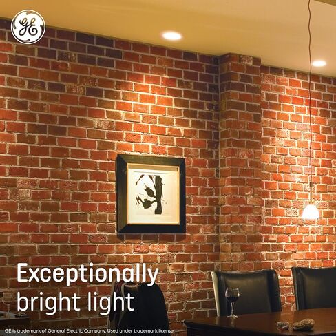 مصابيح إضاءة LED فائقة السطوع من GE، ما يعادل 100 واط، ضوء النهار، مروحة سقف شفافة A15 (8 عبوات) in Kuwait