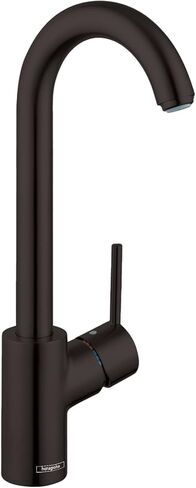 hansgrohe Talis S Stainless Steel Bar Kitchen Faucet, Bar Sink Faucet Single Hole, Faucet for Kitchen Sink, Stainless Steel Optic 04287800 in Kuwait