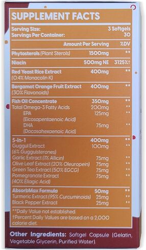 3600 MG cho-Niacin 90 Softgels in Saudi Arabia