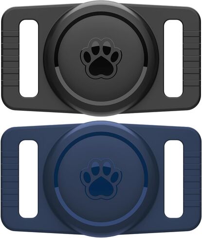 Waterproof Silicone AirTag Holders for Cat and Dog Collars - 2 Pack in Saudi Arabia