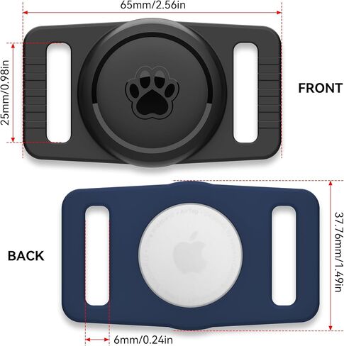 Waterproof Silicone AirTag Holders for Cat and Dog Collars - 2 Pack in Saudi Arabia