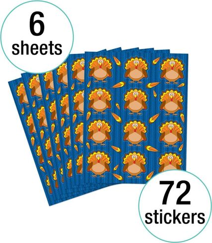 Carson Dellosa Education Carson Dellosa Penguin Stickers—6 Sheets of Colorful Holiday Stickers for Homework, Tests, Assignments, Winter Stickers for Classroom or Homeschool (84 pc), 7.5" x 4.75" in Saudi Arabia
