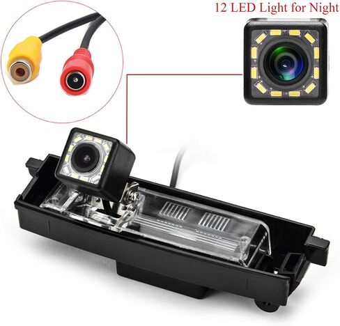 كاميرا الرؤية الخلفية للسيارة aSATAH 12 LED لسيارة Toyota RAV4 RAV-4 RAV 4 2006~2012 / Toyota Vanguard 2006~2012 وكاميرا مركبة مضادة للماء ومضادة للصدمات وكاميرا احتياطية عكسية (12 LED) in Kuwait