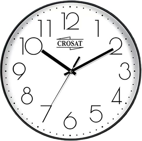 Wall Clock for Living Room - Enhance Your Décor with Our 12 inch Wall Clock - Wall Clocks Battery Operated 12 inch - Round Clock - Silent Wall Clock Non Ticking - White Wall Clock in Saudi Arabia