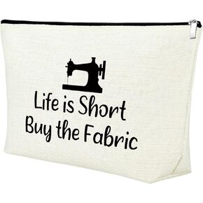 Seamstress Gifts for Women Makeup Bag Sewing Gift Quilter Gift Sewing Machine Gift for Mom Aunt Cosmetic Bag Sewing Lovers Gift Thank You Gift Ideas Birthday Mother's Day Gift Travel Cosmetic Pouch