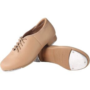 Dynadans Manmade Leather Lace Up Tap Shoe Dance Shoes for Women and Men's Dance Shoes