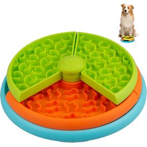 ATDOALL Slow Feeder Dog Bowls, Non-Slip Dog Slow Feeder Bowl, Maze Dog Food Bowl Layers Interactive Dog Puzzle Game Suitable for Medium and Large Dogs, Reduces Boredom and Anxiety, Promotes Digestion