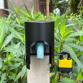 Outdoor Faucet Cover, Outdoor Faucet Lock -Multifunctional Protective Cover for faucets and valves, Prevent Water Stealing (with Padlock)