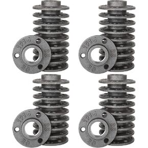 40 Pack 1/2" Floor Flange Pipe Fittings 1/2 Inch Industrial Black Pipe Flange Malleable Iron Flange Pipe Fittings Threaded Decorative Plumbing Flange for DIY Project Vintage Furniture