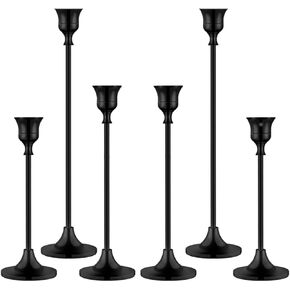 SANYU Premium Candlestick Holders, Black, Gold