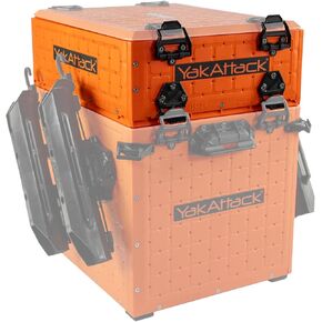 YakAttack ShortStak Upgrade Kit for BlackPak Pro, 13" x 16 - YakAttack Orange (BLP-AC-0010-OR) | Kayak Fishing Accessories
