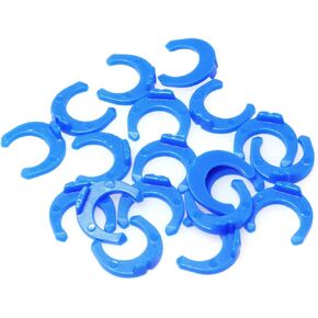 20pcs 1/4" Blue Locking Clips for RO Reverse Osmosis Water Filter Fittings PE Pipe Fitting Filter System Accessories