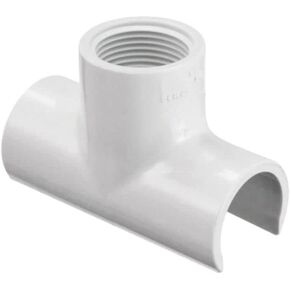 3/4 inch Snap On PVC Saddle Tee – 3/4 inch FNPT Snap-on saddle pipe fitting – Sch 40 PVC Saddle Tap For PVC Pipe - PVC Pipe Saddle for PVC Pipe Repair and Line Adding – PVC Snap-On Saddle