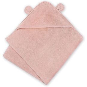 Natemia Organic Hooded Baby Bath Towel - Ultra Soft Cloud Touch Cotton - Absorbent Hooded Bath Towel for Newborns, Babies, and Toddlers - Baby Registry Must-Have