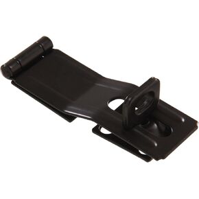 851434 3-1/2-Inch Swivel Staple Safety Hasps, Black Finish