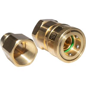 Quick Disconnect Fitting and Quick Connect Hose Fittings for Gas Hose Connection, 3/4 Inches, Intended for Kitchen Equipment and Indoor, both ends are Femal NPT3/4