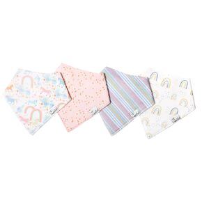Copper Pearl Baby Bandana Drool Bibs for Drooling and Teething 4 Pack Gift Set “Rex
