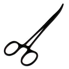 Medic Hemostat, Matte Black Curved - Ideal for Nurse and EMT