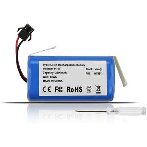 ZTHY New Battery Replacement for Proscenic 850T 850P Neatsvor X500 X520 X600 Ultenic D5/ D5S Pro Series Robot Vacuum Cleaner CMICR18650F8M7-4S1P 14.4V 2800mAh