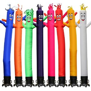 Sky Dancers Inflatable Tube Man Set - 10 Feet Tall Wacky Inflatable Tube Guy with 1/2 HP Blower - Blue