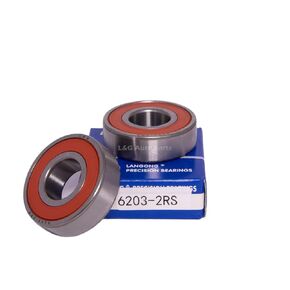 2 Pcs 6203-2RS Double Rubber Seal Bearings 17x40x12mm, Pre-Lubricated and Stable Performance and Cost Effective, Deep Groove Ball Bearings.…