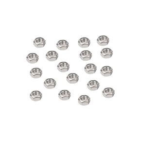 50-Pack Small 3mm M3-0.5 304 Stainless Steel Hex Nuts by IMScrews - Rust-Resistant Hardware for Home Repairs and Projects
