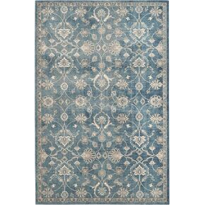 مجموعة SAFAVIEH Sofia 2'2" x 10' أزرق / بيج SOF386C عتيق شرقي متعثر غير قابل للتساقط، سجادة غرفة المعيشة، مدخل الردهة، غرفة النوم، عداء
