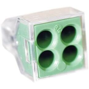 4 Conductor Ground Wall Nuts, 100 Pack