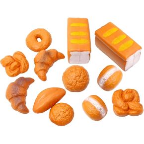 PowerTRC Life Size Fake Bread Playset | Decorations | Kids | 12 Pieces