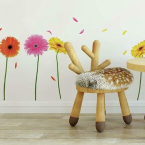 RoomMates RMK1553SCS Small Gerber Daisies Peel and Stick Wall Decals