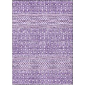Addison Rugs Chantille ACN709 Lavender 2'3" x 7'6" Indoor Outdoor Hallway Runner Rug, Easy Clean, Machine Washable, Non Shedding, Kitchen Area Carpet for Bathroom, Patio, Laundry and Bedroom Rug