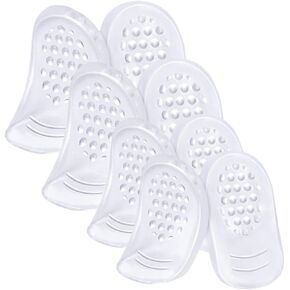 4 Pairs Self-Adhesive Heel Pad Clear Heel Pads Shoe Heel Inserts Heel Grips for Shoes Shoe Accessories U- Silicon Heel Pads Soft Heel Pads Womens Gown Breathable Women's Gel Handle
