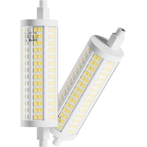 R7s 118mm 20W LED Bulb, Dimmable J Type Double Ended Flood Light, 200W Halogen T3 Replacement, 120V 2500 Lumen, Wall Security Floor Standing Lamp for Work and Home, Pack of 2 (3000K Warm White)