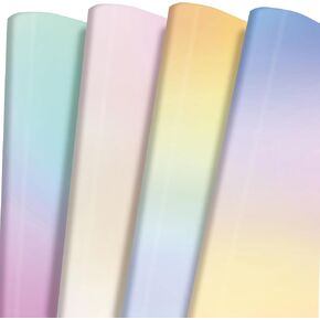 PlandRichW Wrapping Paper of Stylishly Designed Folded Kraft Wrapping Paper 12 Sheets Recycled Gift Wrapping Paper for Birthday, Wedding, Mother's Day, Party, and Baby Shower Precut 20" X 29"
