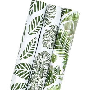 MAYPLUSS Wrapping Paper Roll - Mini Roll - 17 inch X 120 inch Per roll - 3 Different Summer Fruit Design (42.3 sq.ft.ttl)