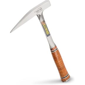 ESTWING Rock Pick - 13 oz Geological Hammer with Smooth Face & Genuine Leather Grip - E13P