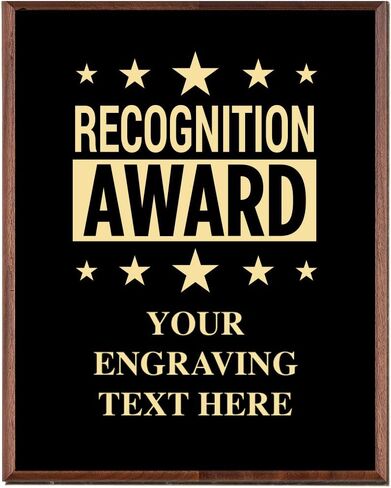 Corporate Employee Recognition Plaques - 5 x 7 Gold Etched Recognition Trophy Plaque Awards Prime in Saudi Arabia