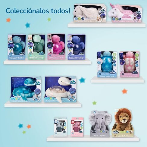 ضوء ليلي لجهاز عرض المحيط Cloud b مع أصوات بيضاء مهدئة | إعدادات قابلة للتعديل وإيقاف تلقائي | Tranquil Turtle™ - أكوا in Kuwait