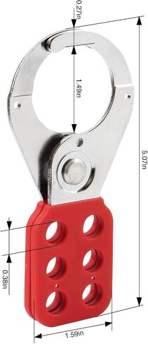 2 Pcs Red Lockout Hasp, Lock Out Tag Out Hasp with Extended Jaw - SH01 in Saudi Arabia
