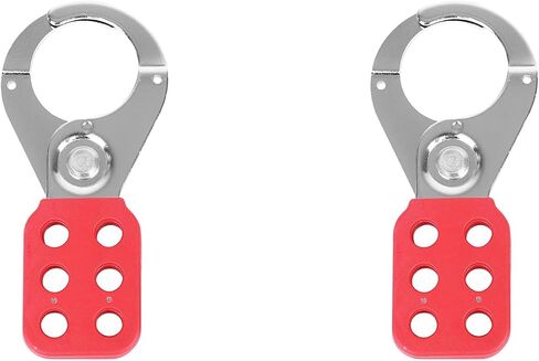 2 Pcs Red Lockout Hasp, Lock Out Tag Out Hasp with Extended Jaw - SH01 in Saudi Arabia