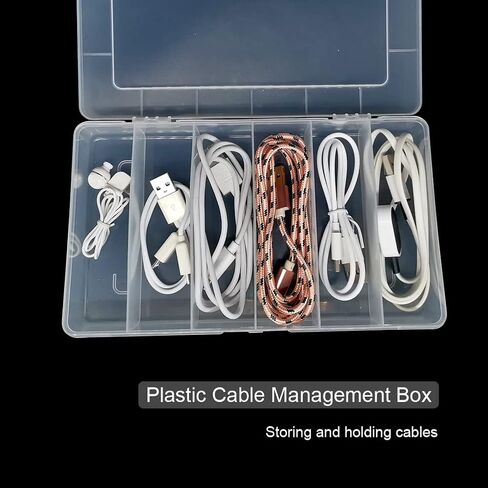 Vidifor 2 Packs 8-Compartments Art Supply Container, Clear Plastic Organizer Box with Dividers for Crafts Jewelry Fishing Tackles Hardware Metal in Saudi Arabia