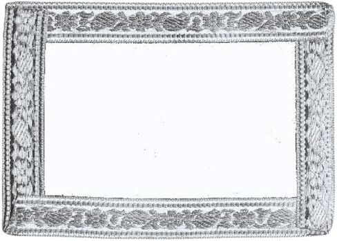مجموعة من 3 قطع قماش صغيرة من قماش Aasan Velvet Pooja المزخرف (الحجم: -13 بوصة × 10 بوصة) لعناصر ديكورات مهرجان بوجا التقليدية الهندية متعددة الأغراض ومقالة بوجا لاكسمي (أزرق + أبيض + وردي) in Saudi Arabia
